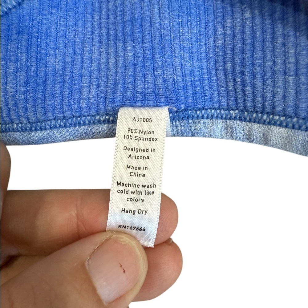 Alexander Jane Ribbed Blueβ Tank Top - Picture 3 of 4